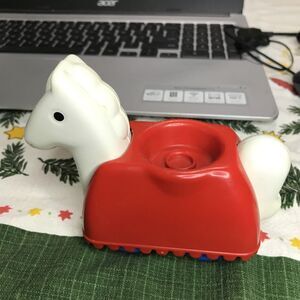 Vintage Little Tikes White Horse Wee Waffle Castle Replacement Figure